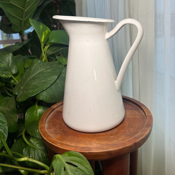 Other - White Farmhouse Ceramic Pitcher